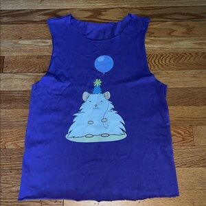 Birthday hamster graphic tank